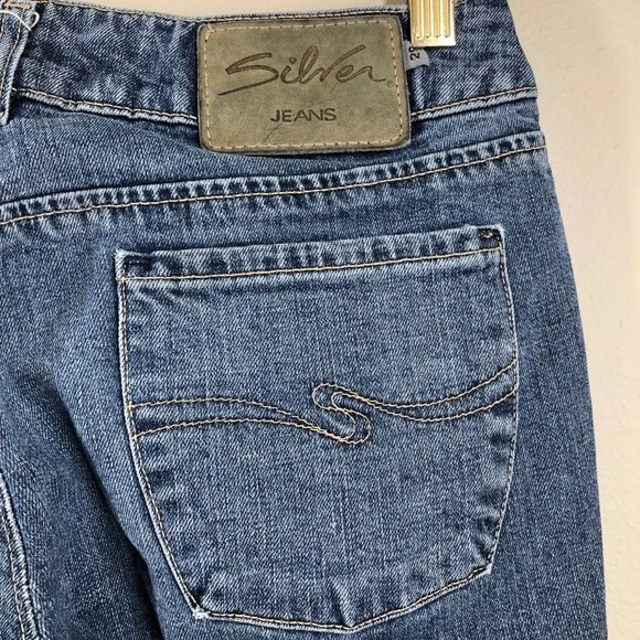 Vintage Silver Jean Capri Pants Denim 29 - Picture 9 of 9